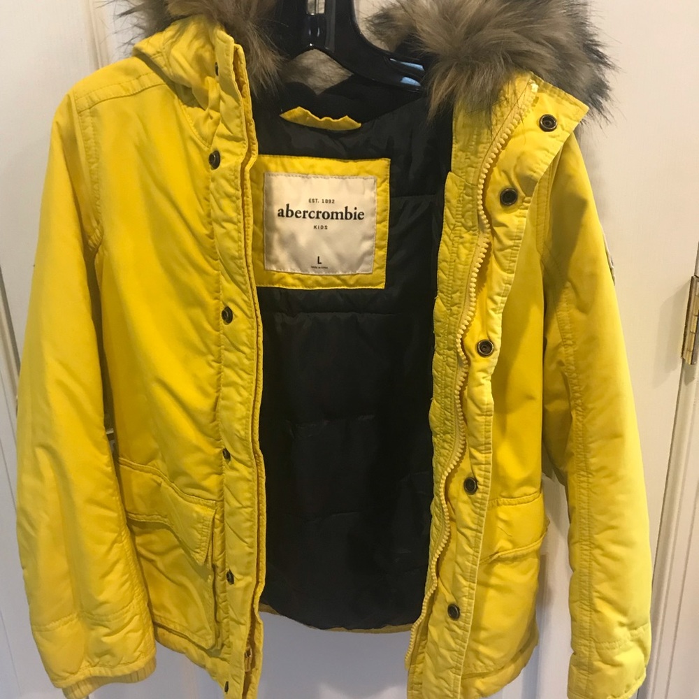 Abercrombie Boys Parka Yellow
